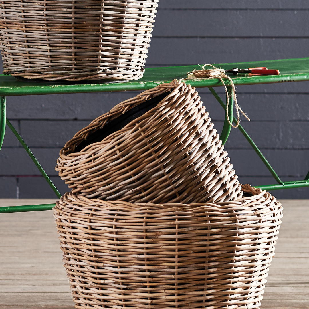 Woven Dry Basket Planter 16.5"