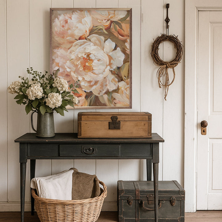 Peachy Peonies By Arlington Prints