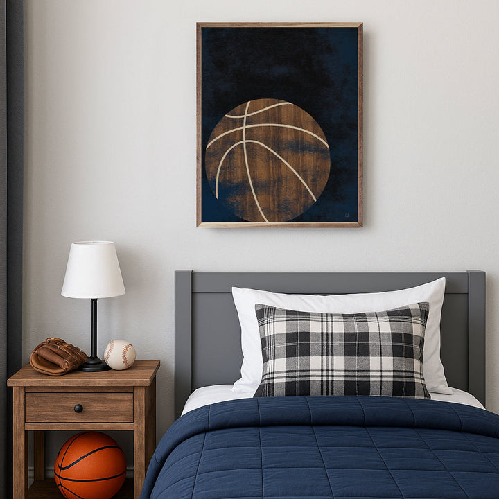 Basketball Wood By Sarah Adams