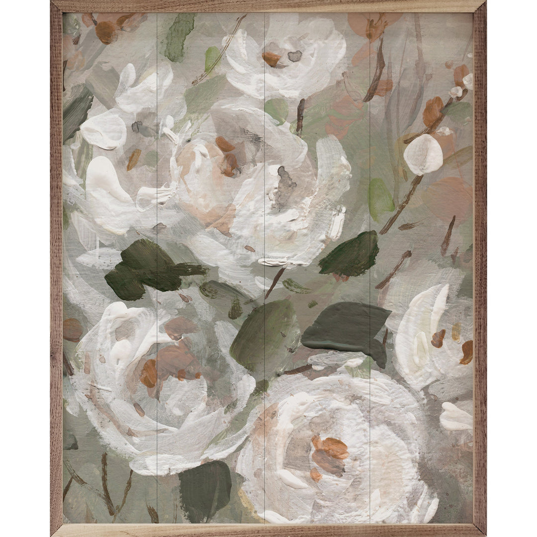 White Rose Blush Garden By Carol Robinson