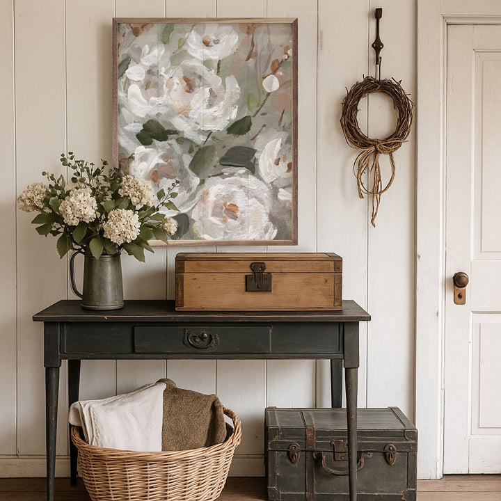 White Rose Blush Garden By Carol Robinson
