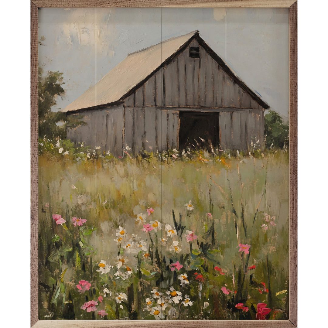 Old Floral Barn By Franklyn Gregory