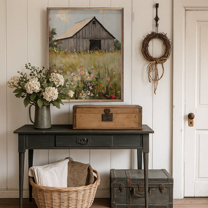 Old Floral Barn By Franklyn Gregory