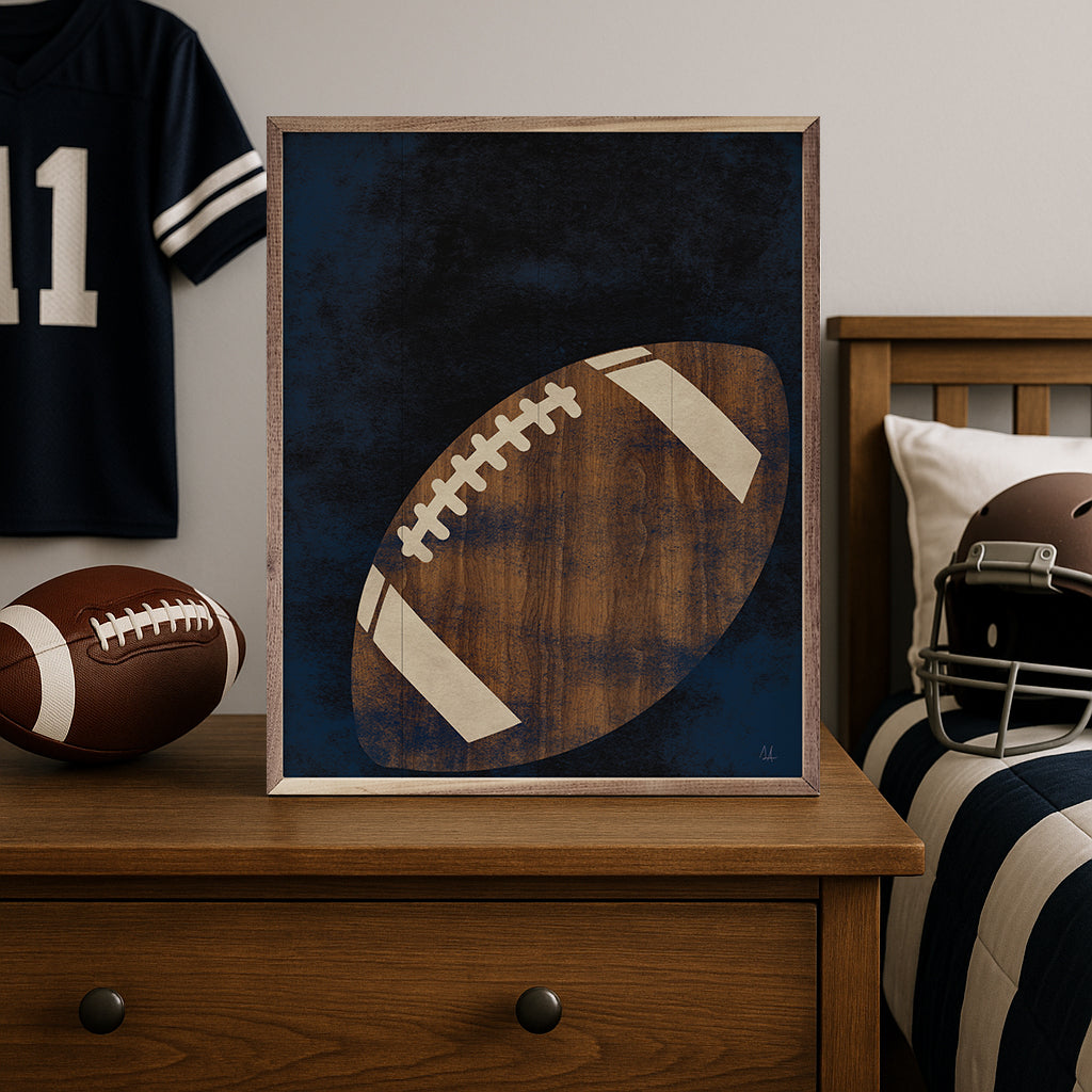 Football Wood By Sarah Adams
