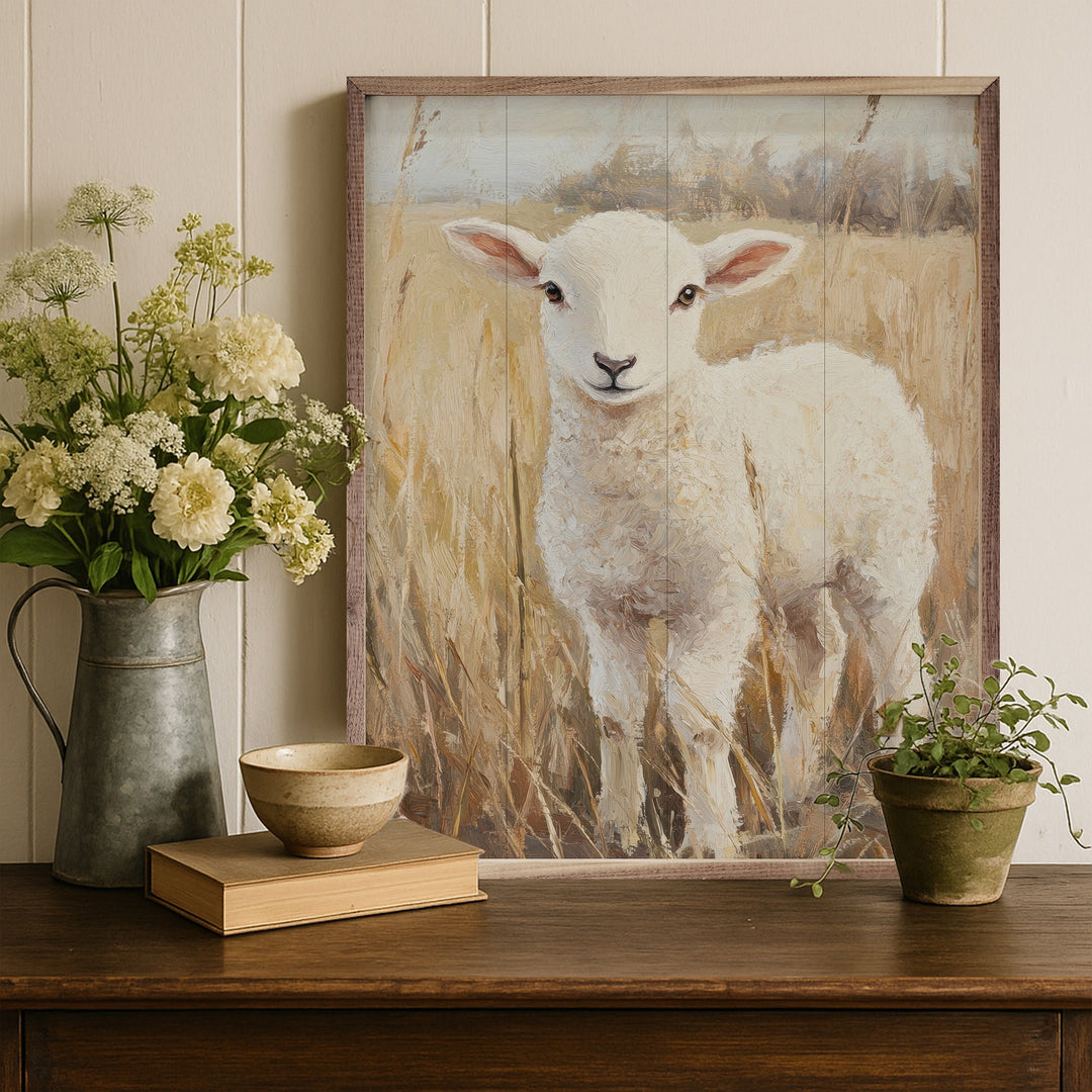 Curly Lamb By Petals Prints Design