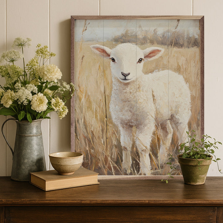 Curly Lamb By Petals Prints Design
