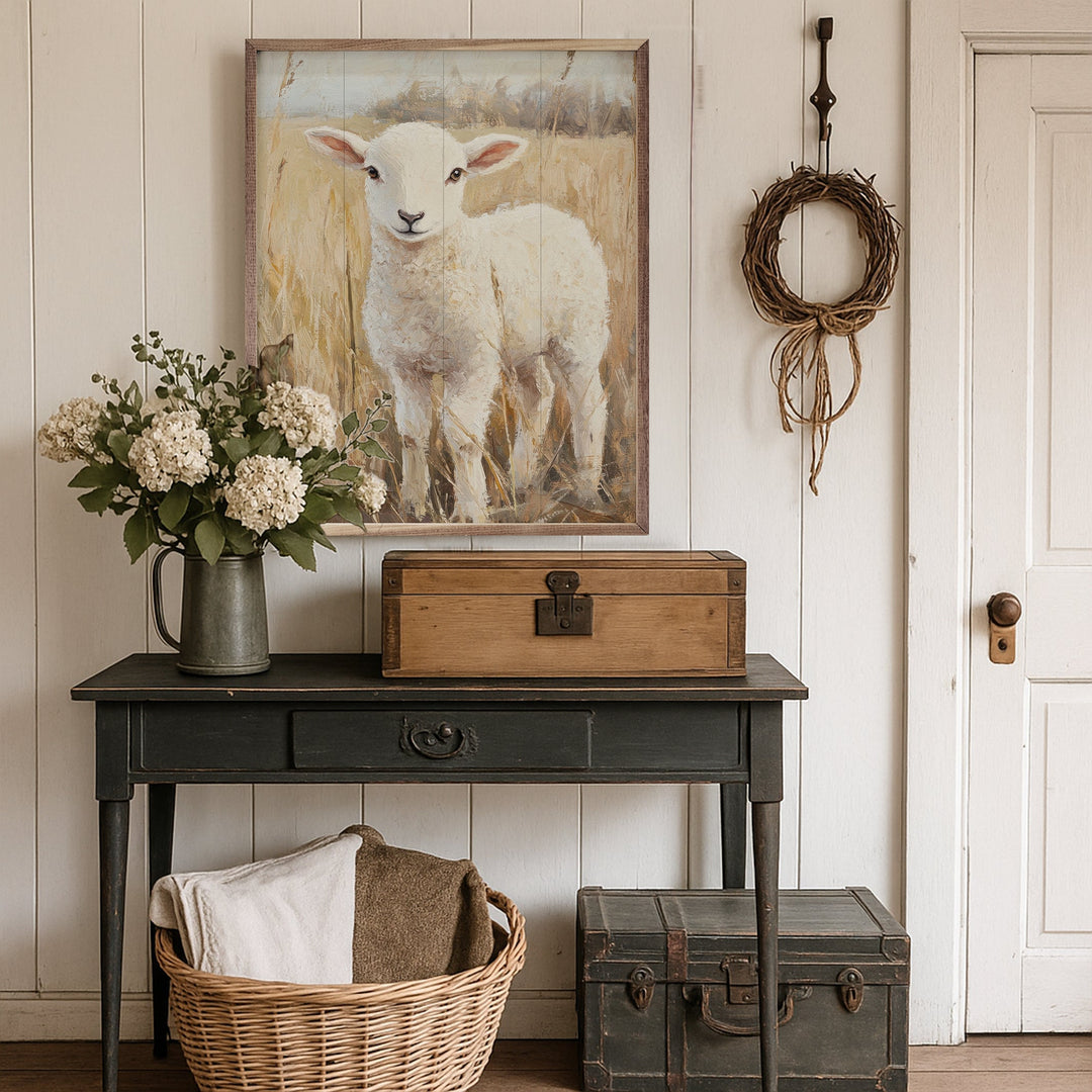 Curly Lamb By Petals Prints Design