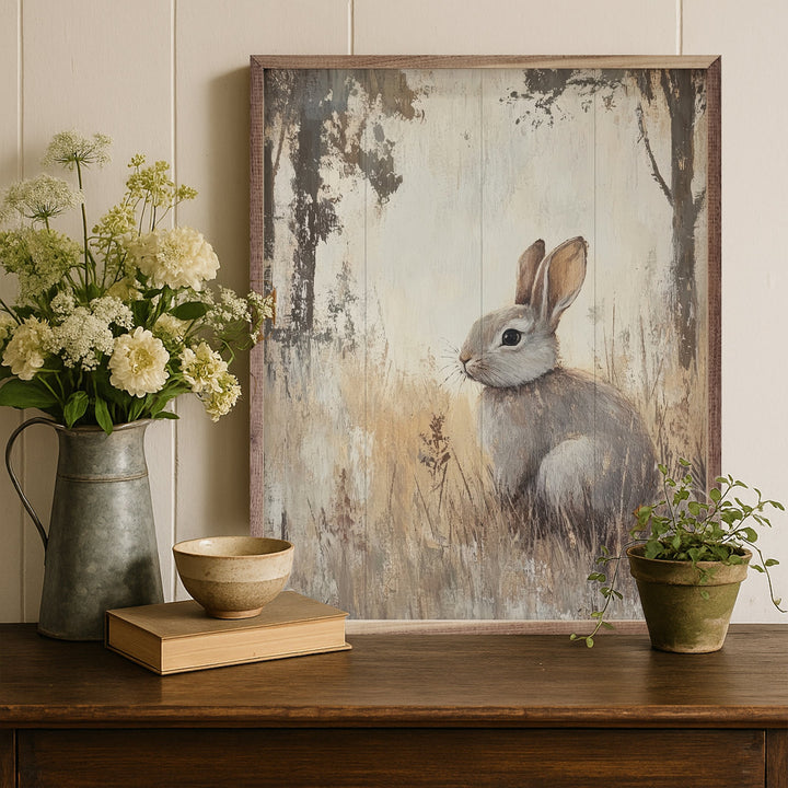 Forest Rabbit I By Petals Prints Design