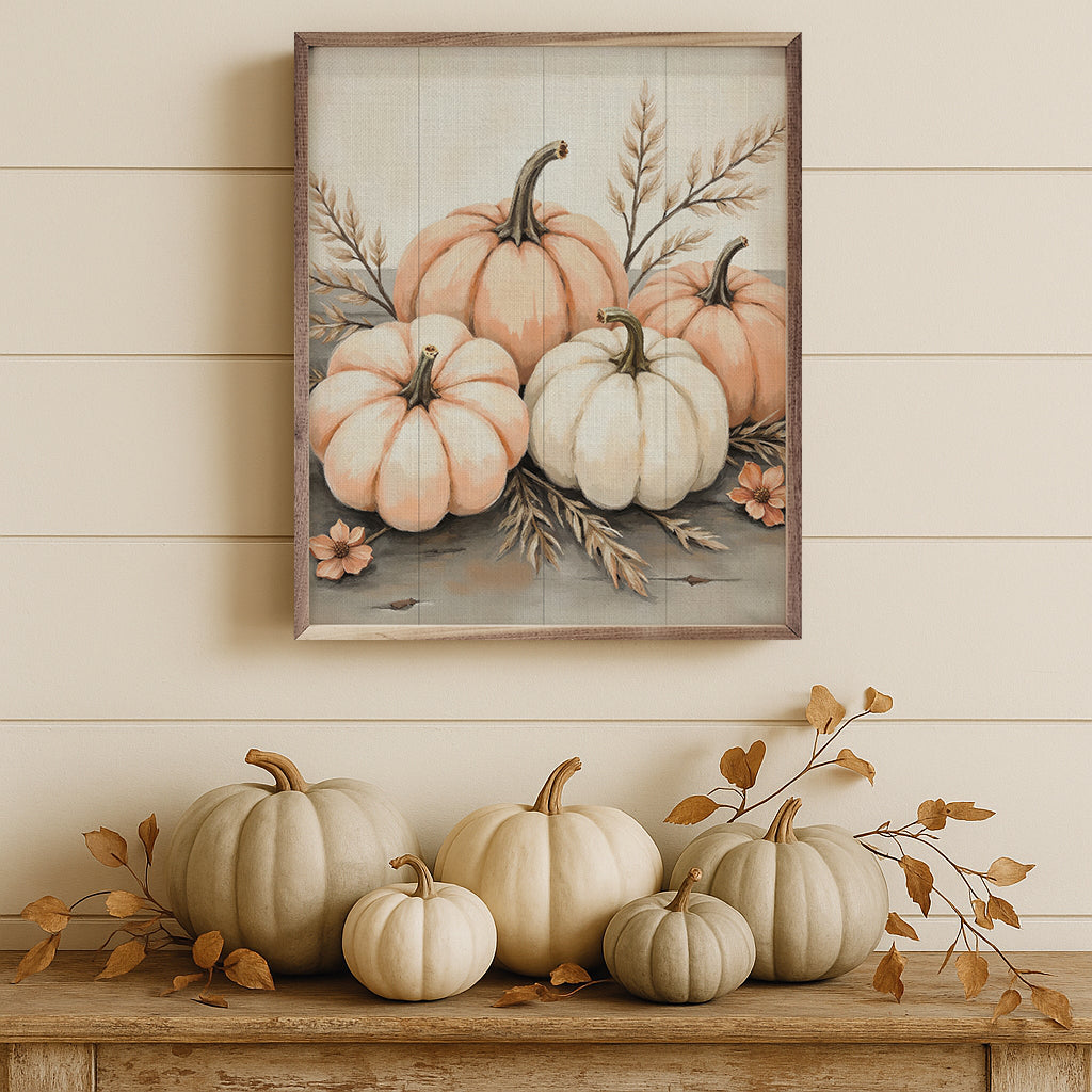 Pumpkins And Grass