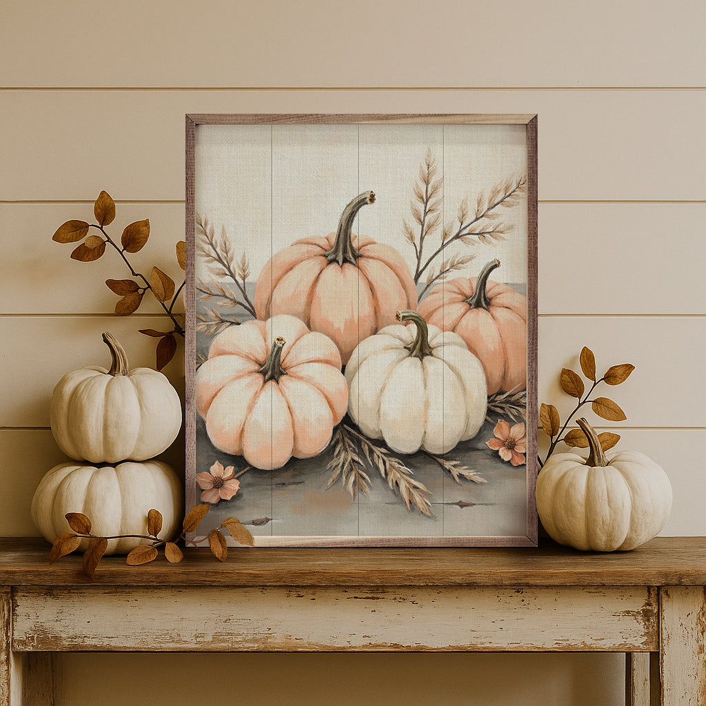 Pumpkins And Grass