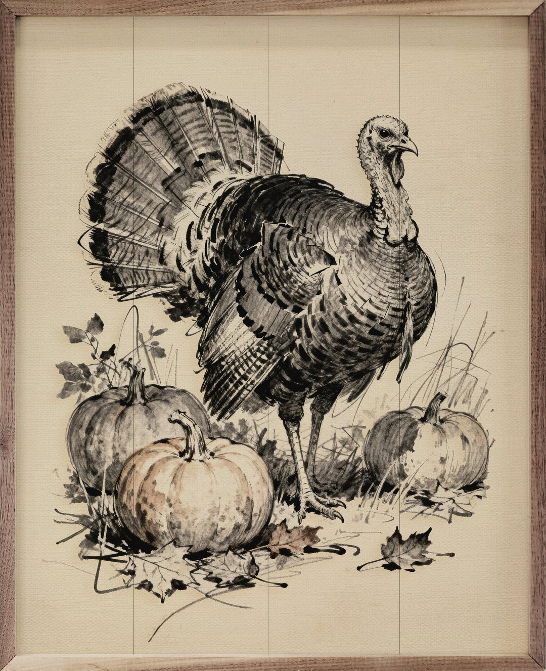 Turkey With Pumpkins