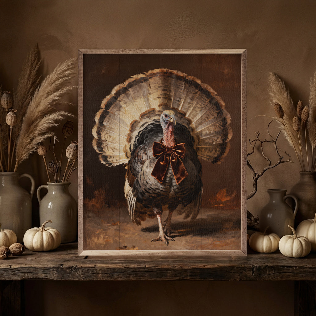 Turkey With Velvet Bow