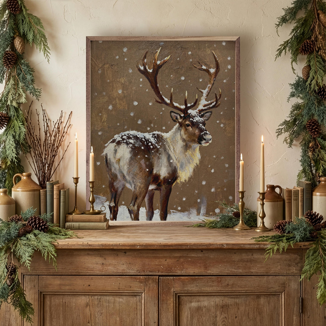 Reindeer Brown Looking Right