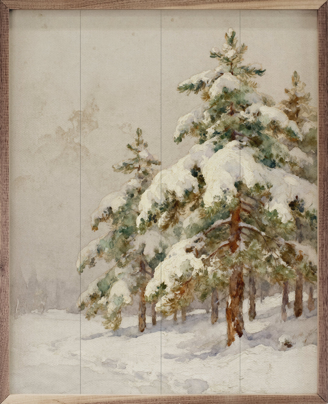 Snow Covered Pines Right