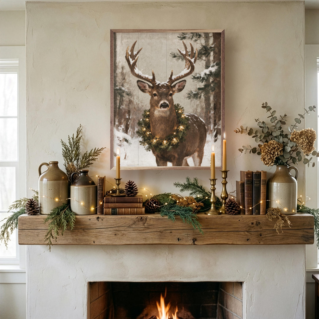 Whitetail Holiday Deer Portrait