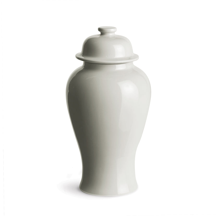 Koa Lidded Mini Ginger Jar Large, White