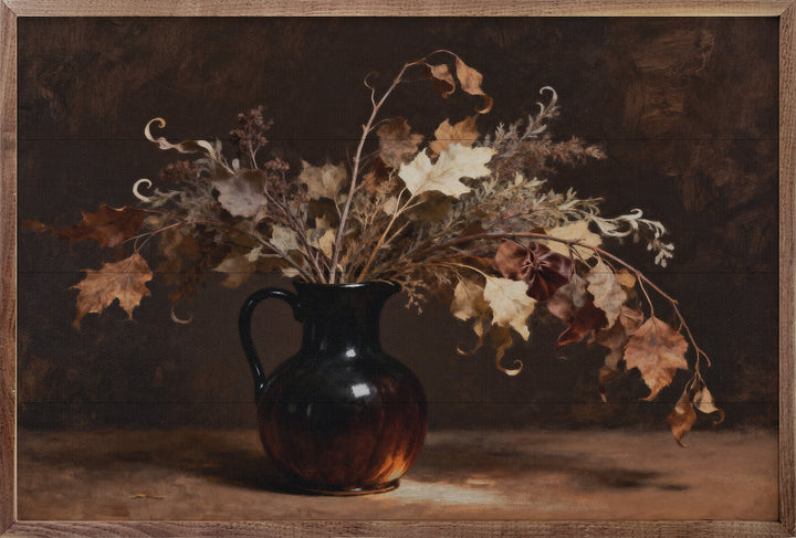 Dried Oak Leaves Dark
