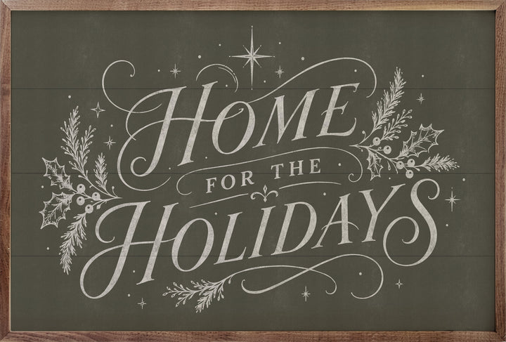 Home For The Holidays Typography