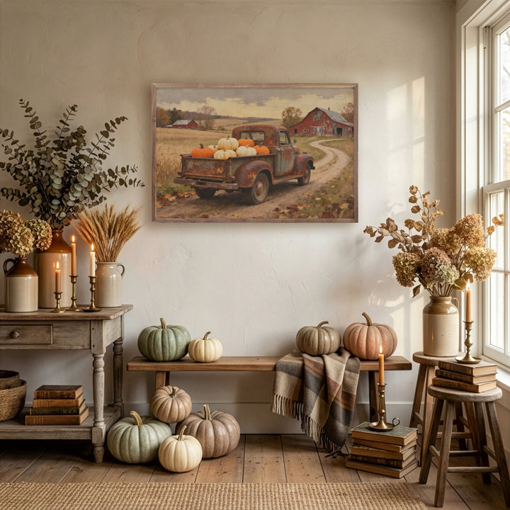 Rusty Pumpkin Truck Headed Home