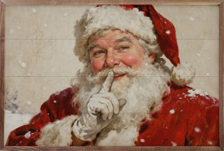 Santa Portrait With Snow
