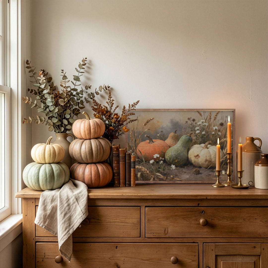 Assorted Gourds With One White