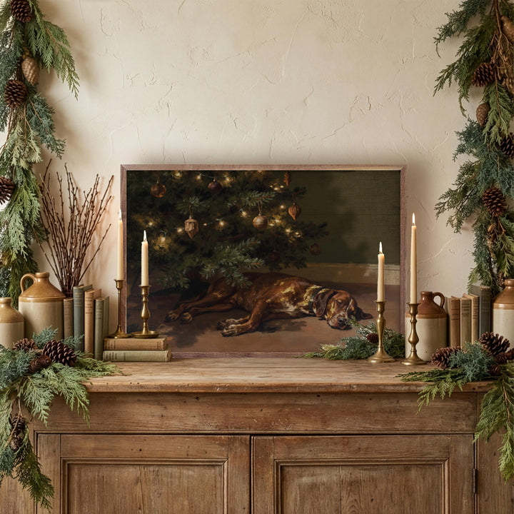 Hound Under The Christmas Tree
