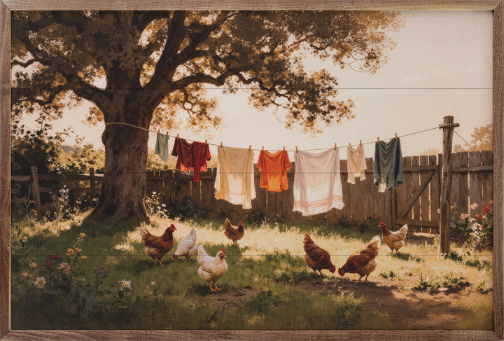Laundry And The Chickens