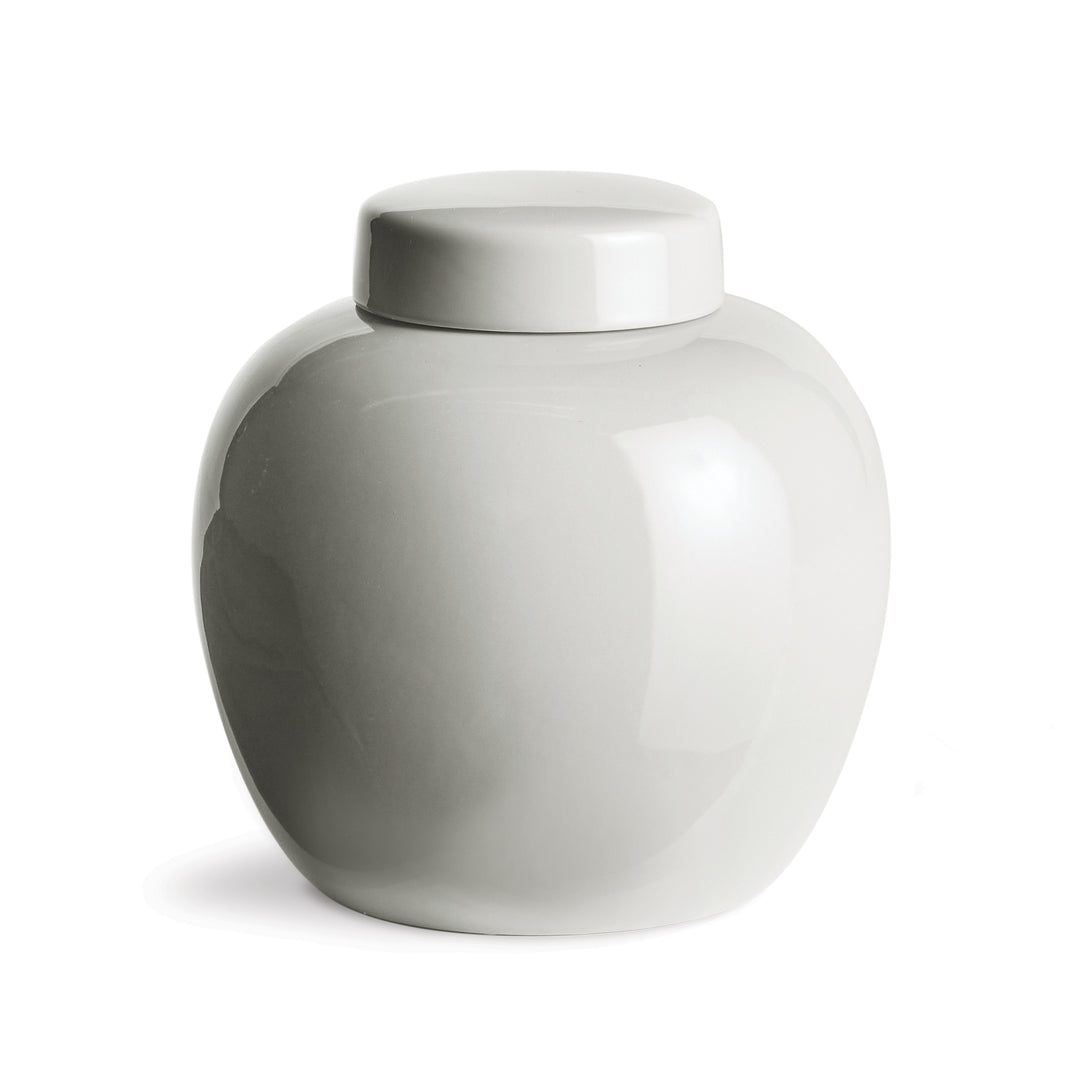 Koa Lidded Jar, White