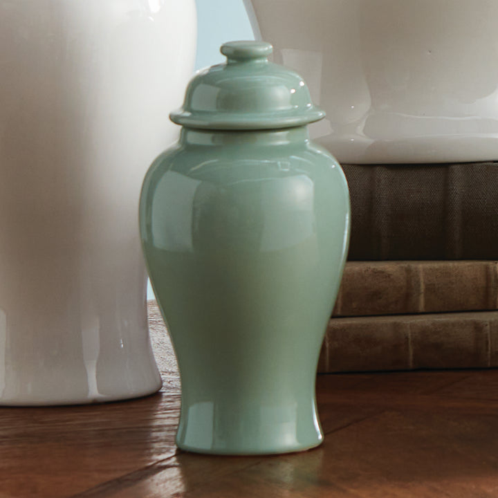 Koa Lidded Mini Ginger Jar Small, Green