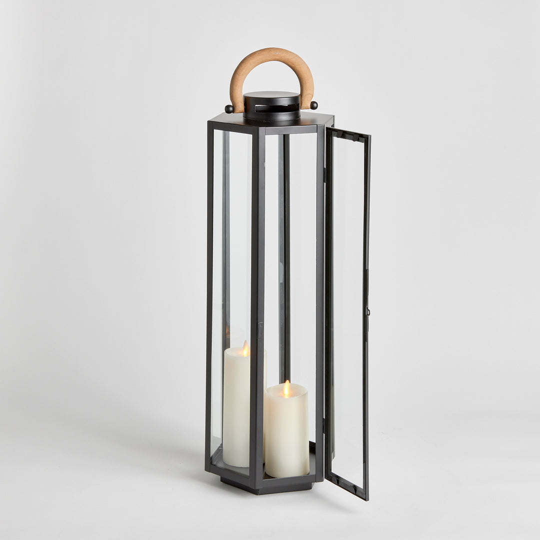 Dockside Outdoor Lantern Large, Black