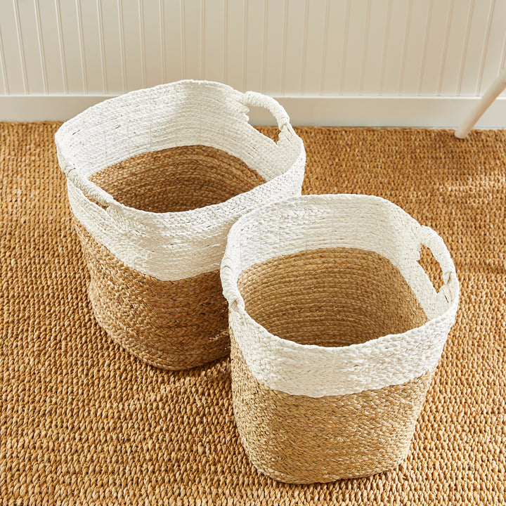 Madura Rectangular Baskets, Set Of 2