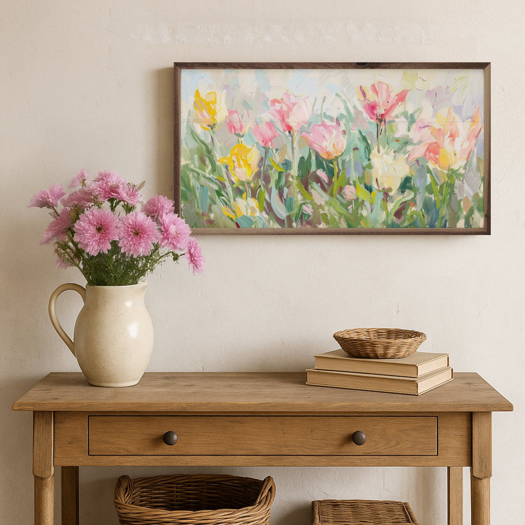 Pastel Spring Tulips By Design Studio