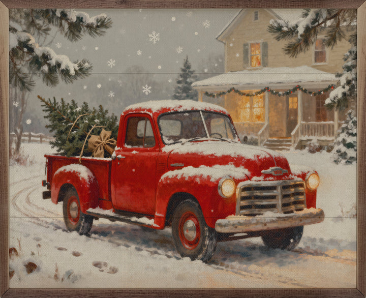 Bringing Christmas Home Red Truck