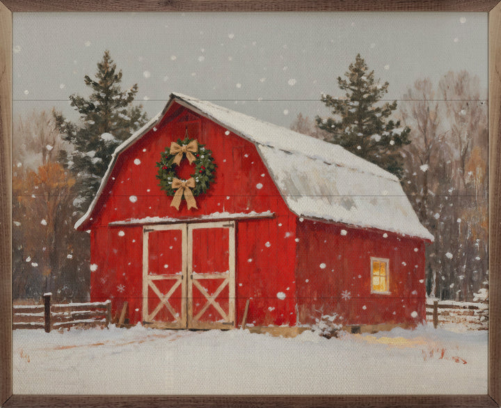 Red Holiday Barn