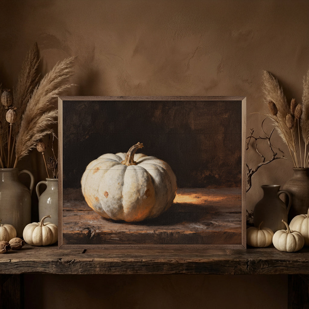 White Pumpkin With Suns Glow