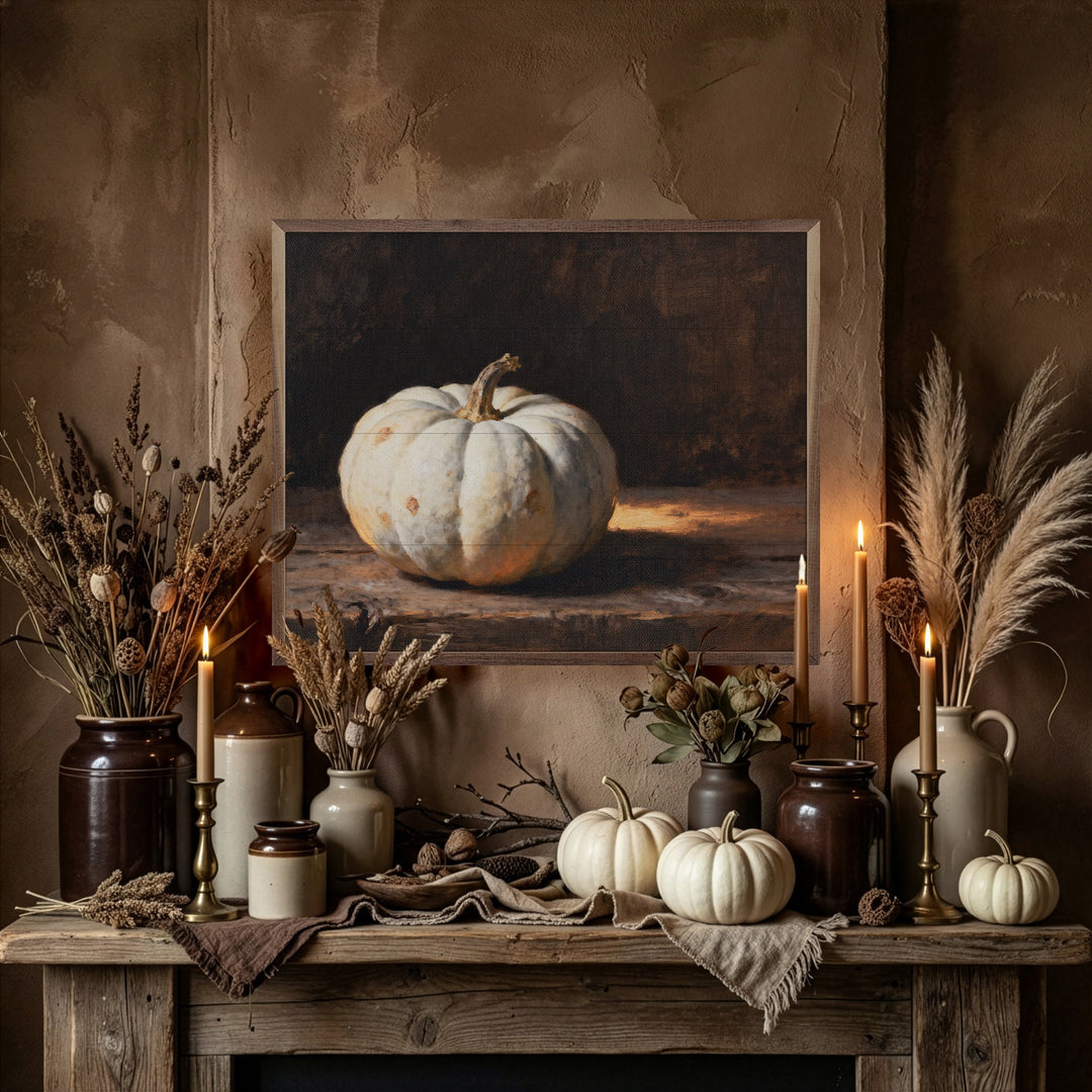 White Pumpkin With Suns Glow