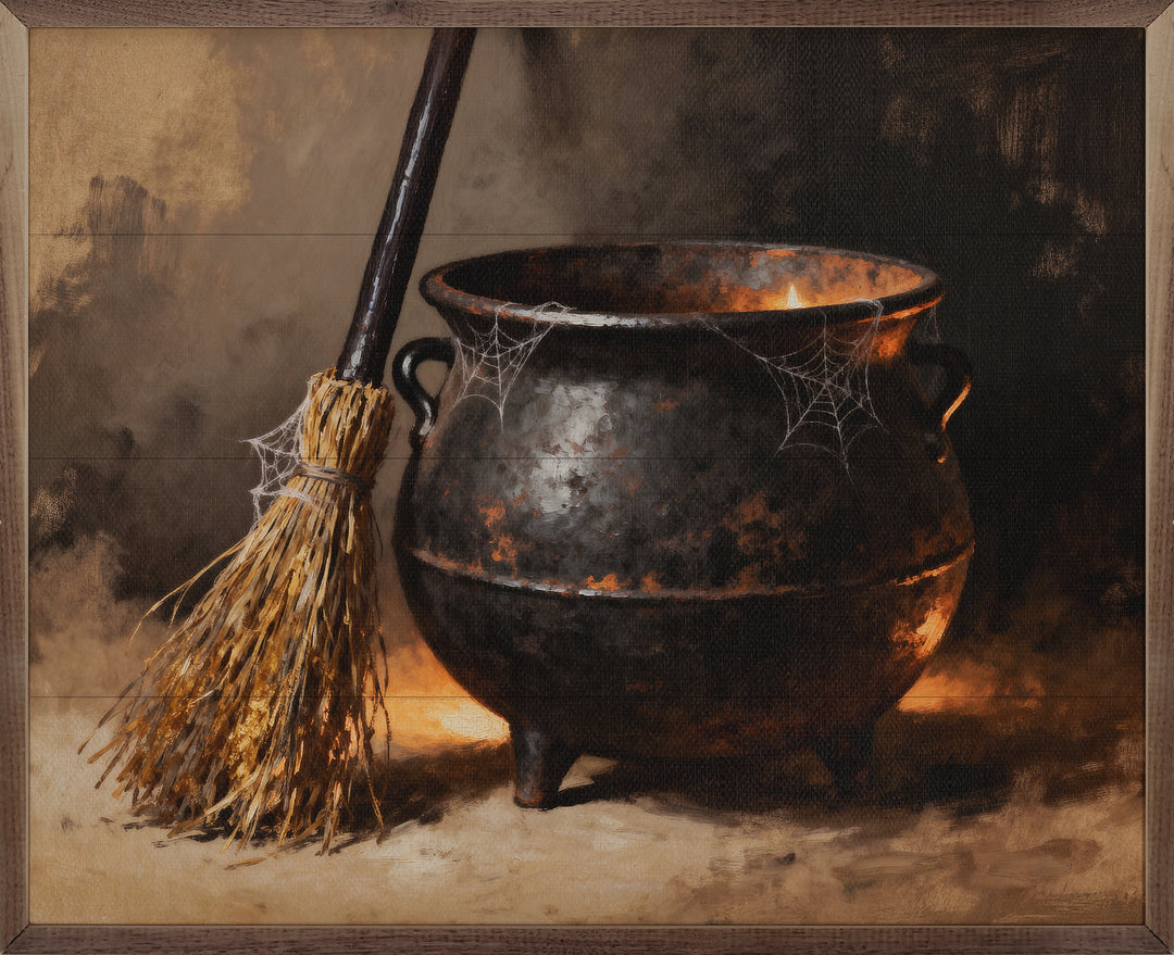 Cauldron And Broom