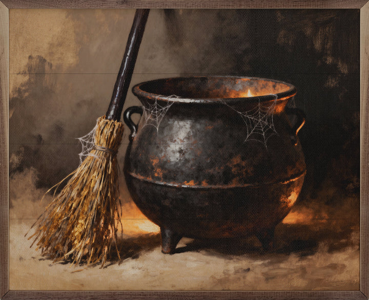 Cauldron And Broom
