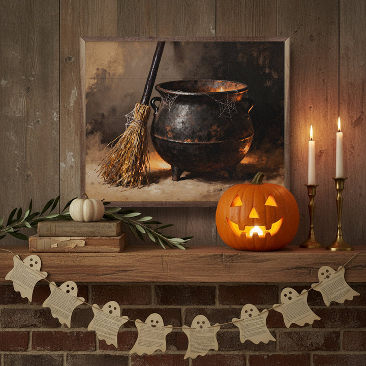 Cauldron And Broom