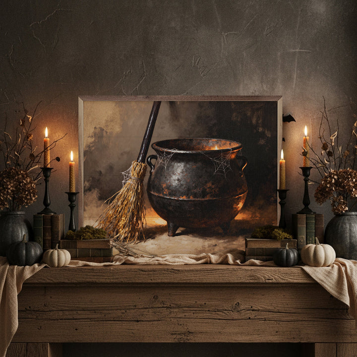 Cauldron And Broom