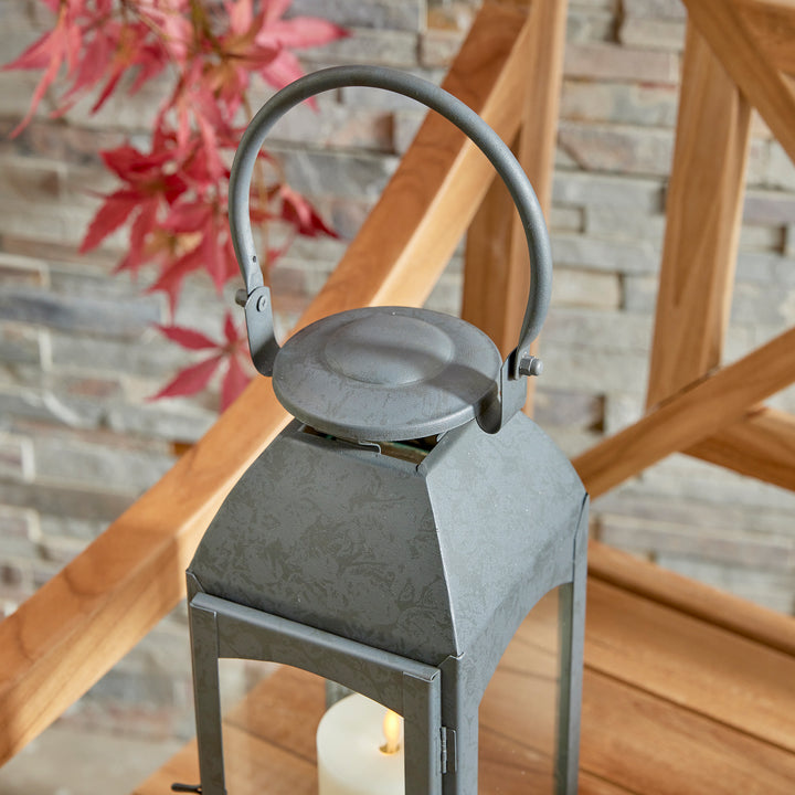 Antoinne Outdoor Lantern Small, Gray