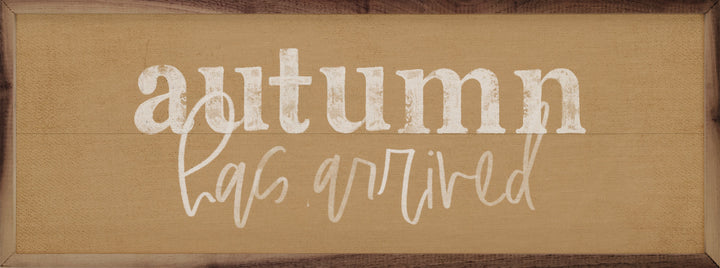 Autumn Has Arrived