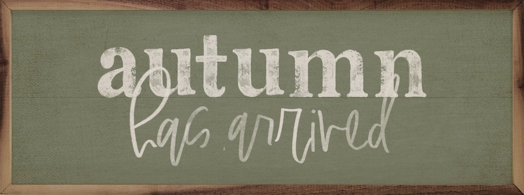Autumn Has Arrived