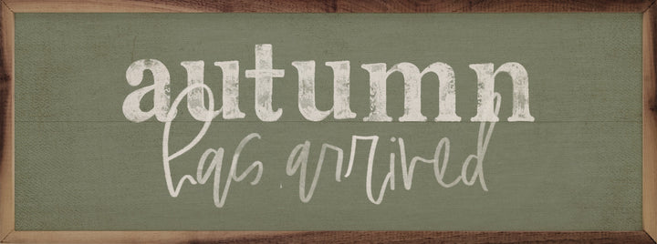 Autumn Has Arrived