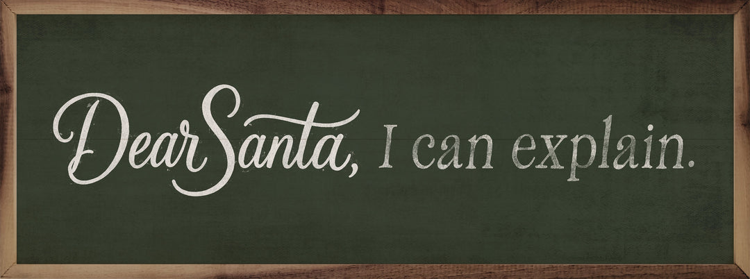 Dear Santa I Can Explain