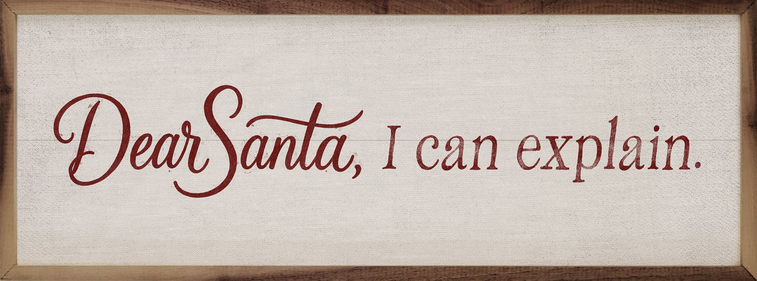 Dear Santa I Can Explain