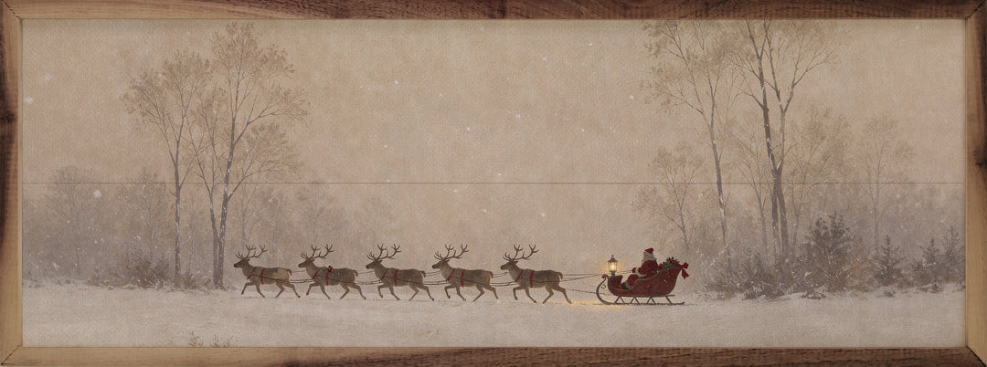 Sleigh Across The Winter Meadow