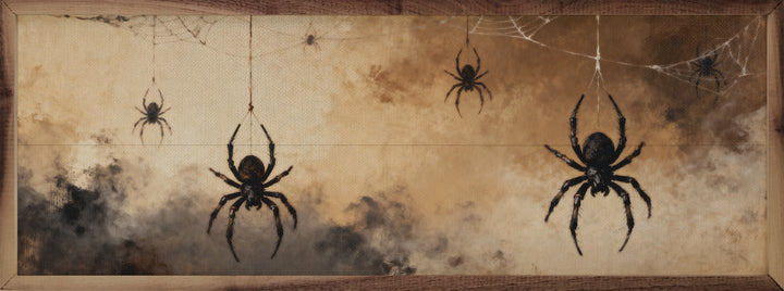 Spiders Brown Narrow Print