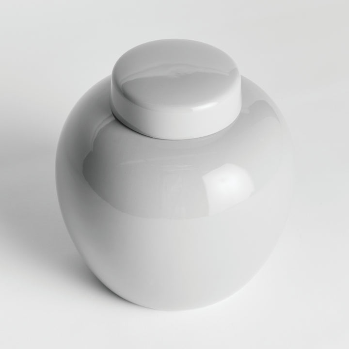 Koa Lidded Jar, White