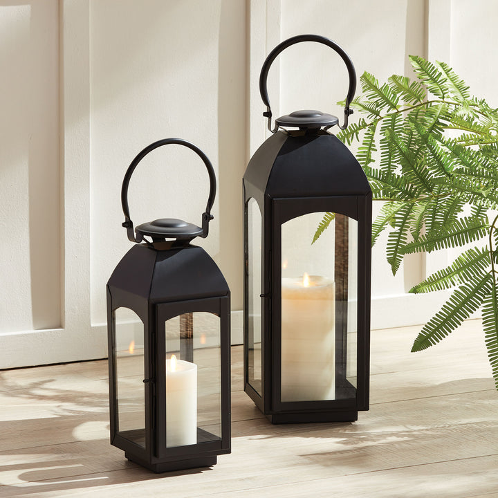 Antoinne Outdoor Lantern Small, Black